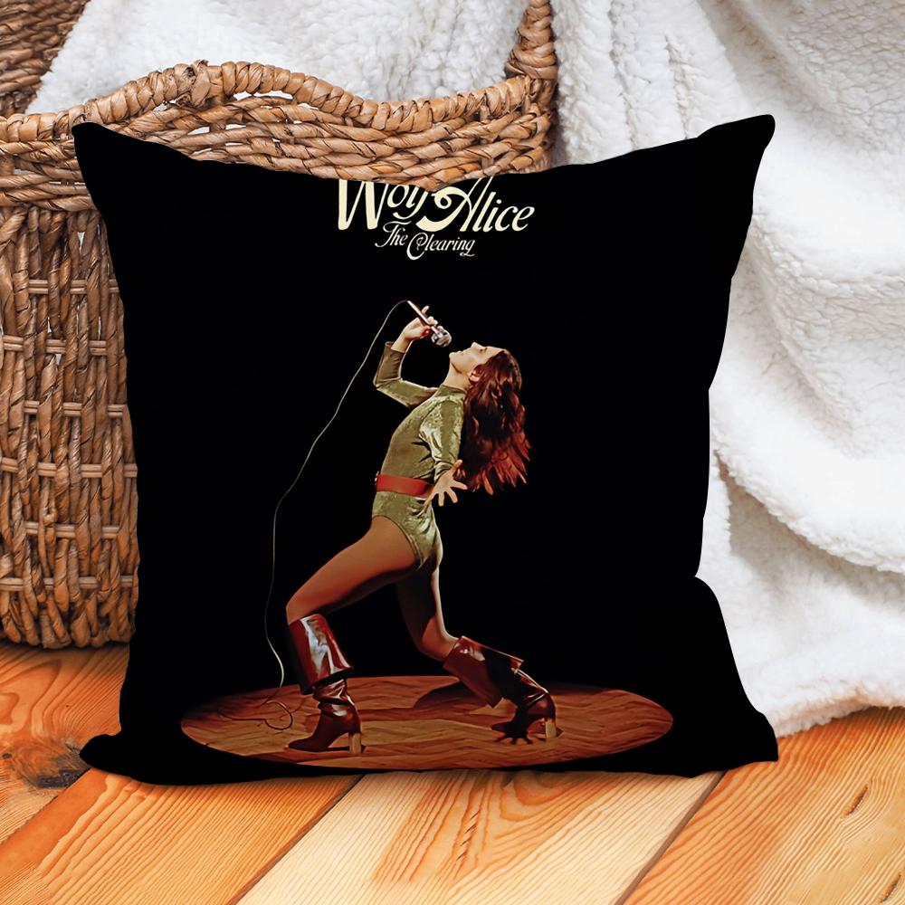 Rock Band W-Wolf A-Alice Pillow Case Home Cushion Cover Suitable For Office Sofa Car Suitable For All Seasons