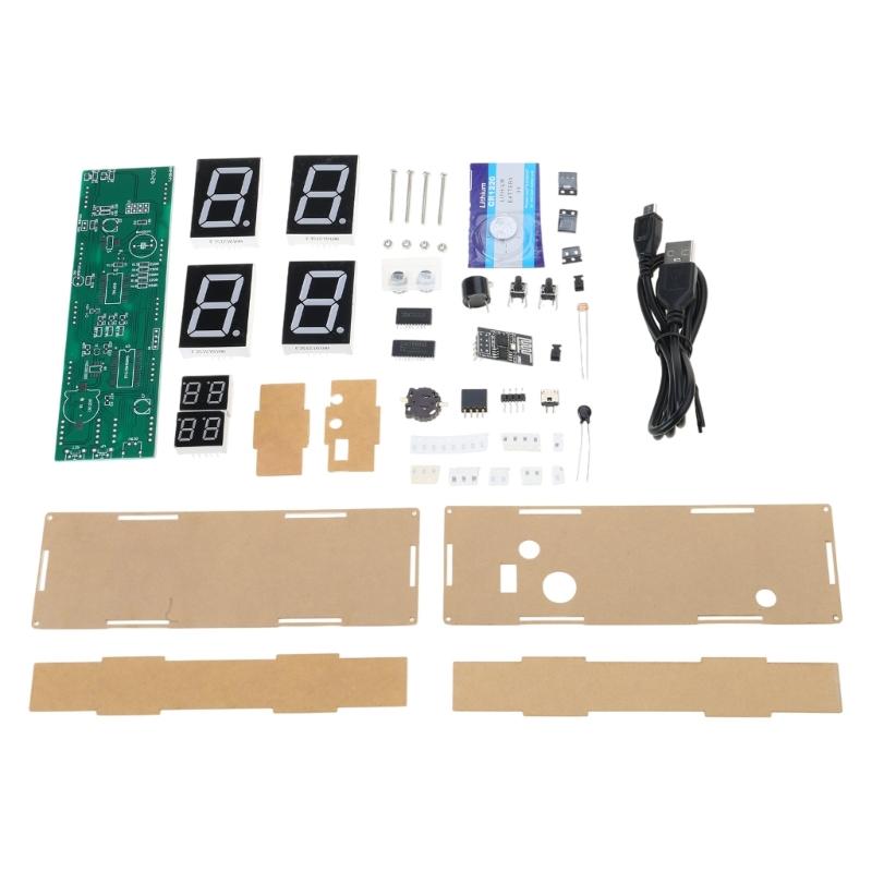 ESP8266 Networked 8 Digit Digital Tube Clock Set with Mobile Control & Auto Dimming Home 8 Digit LED Display Clock Set