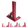 Multi Angle Measuring Ruler 0-180° Adjustable Aluminum Alloy Anodized Finish Measuring Miter Triangle Ruler for Woodworking