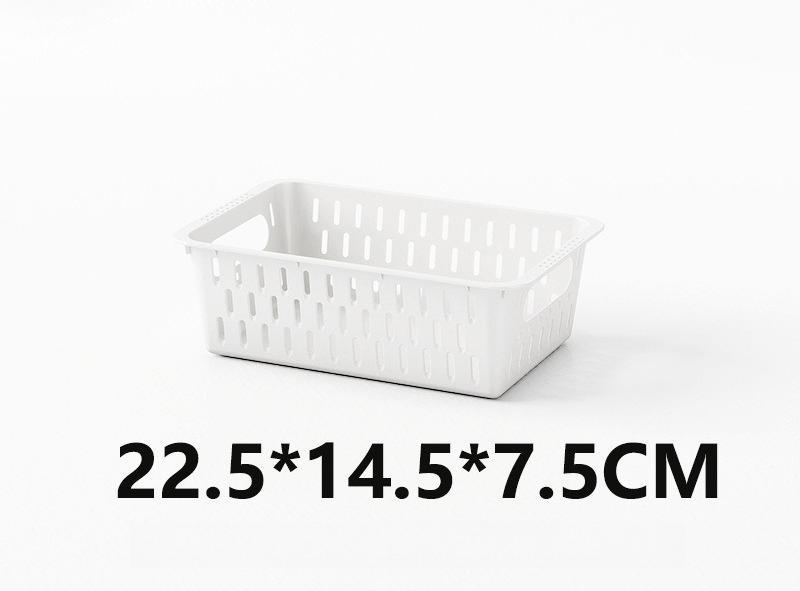 

3/5pcs Home Sundry Storage Box Organizer Kitchen Fruit Snacks Bedroom Toys Storage Plastic Storage Basket Desk Book Organize Box 3pcs