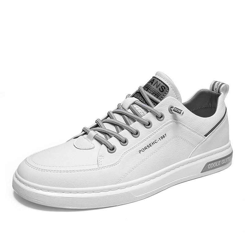 Men's Casual Leather Sneakers Waterproof Vulcanized Shoes Men Comforthable Spring Sneakers Men Casual Shoes Plus Size 39-44