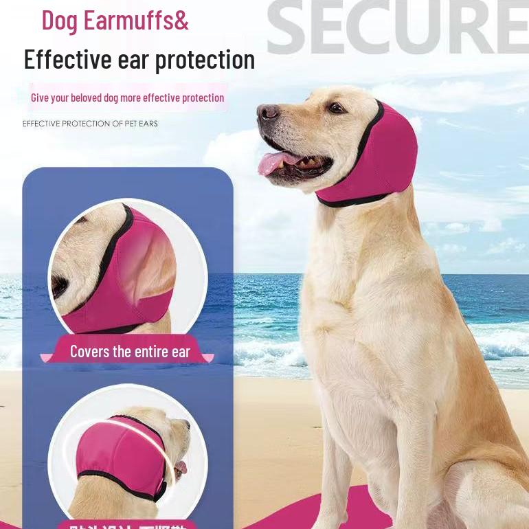 2025 Wasserdichte Beruhigende Hundehaube: Erschreckschutz, Donnerschutz, Sommer Schwimm Klett Ohrschützer