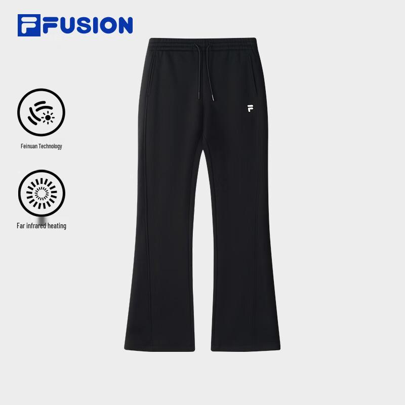

FILA FUSION Women s Fleece-lined Micro-flared Knit Pants L