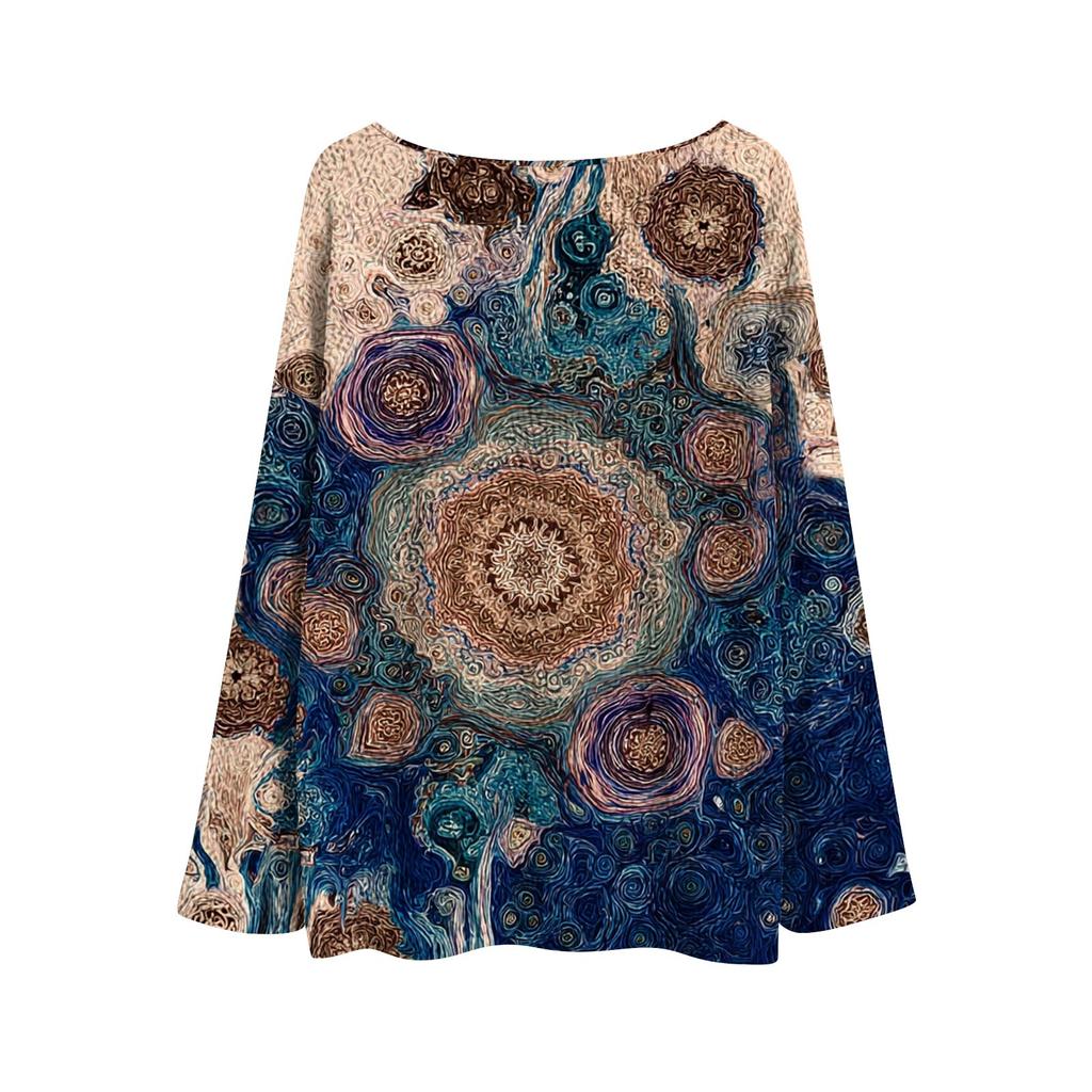 Women's Round Neck Lightweight Sweater Casual Long Sleeve Knit Pullover