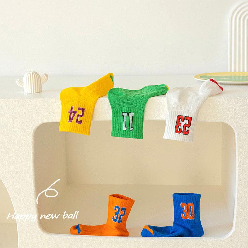 Boys Socks 5 Pairs/Lot Spring Summer Cotton Children Sport Socks For Kids Girl Baby