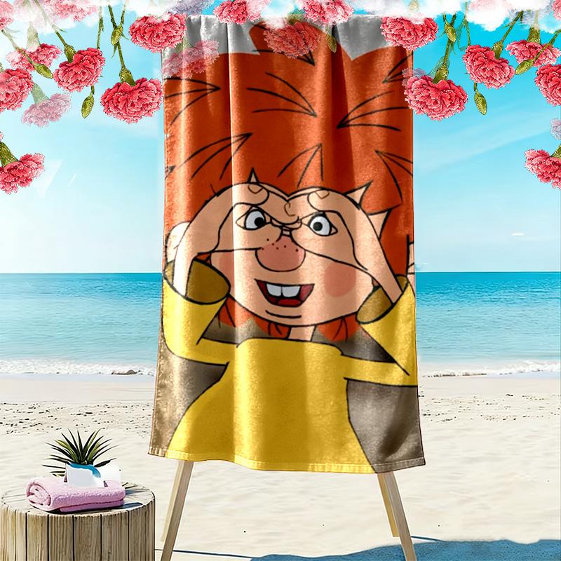 Asciugamano da Spiaggia Meister Eder Und Sein Pumuckl, Asciugamano Grande Morbido ad Asciugatura Rapida per Spiaggia Campeggio Nuoto