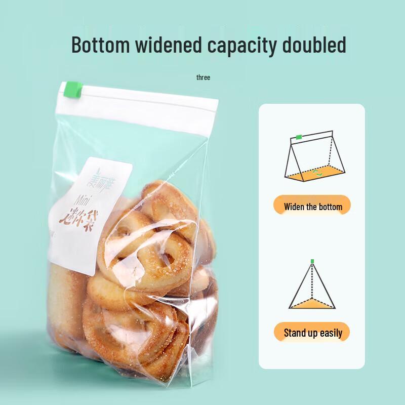 Meiliya Zip-Lock Mini Food Storage Bags, 90 Count