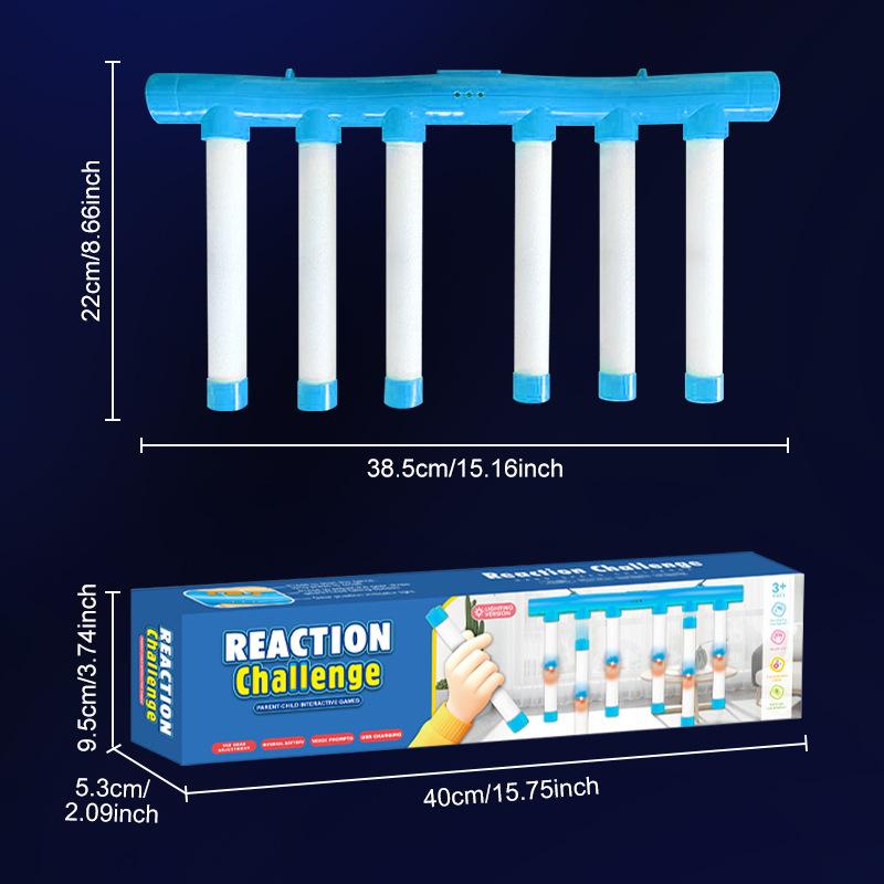 Kids Hand Eye Coordination Night Light Edition Grab Stick Machine Eye Speed and Quick Reaction Training Party Game Toy