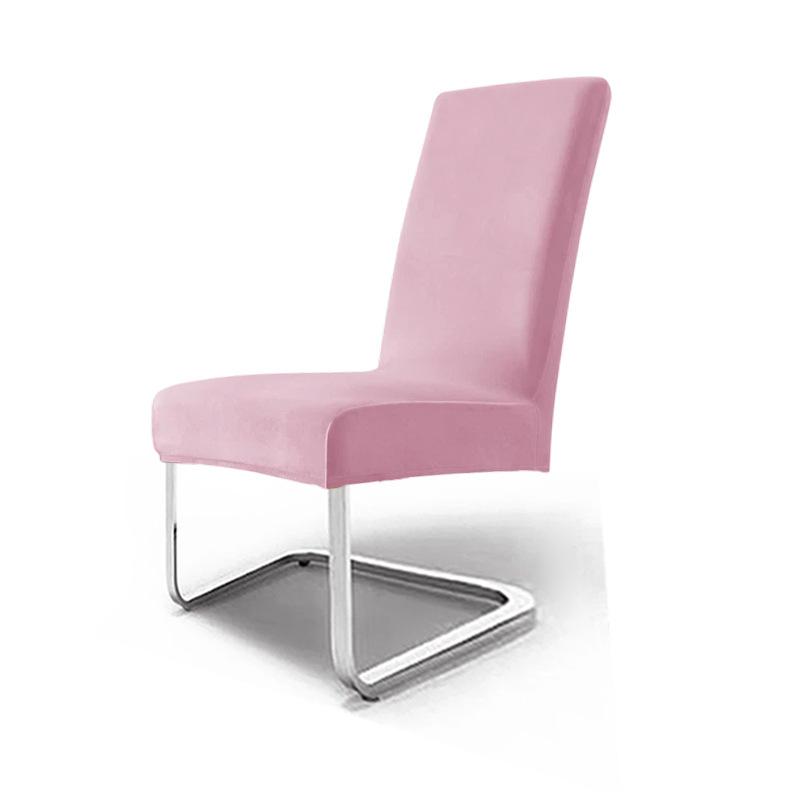 Thickened Silver Fox Fleece Chair Cover Swan Fleece Elastic Home Hotel Dining Chair Dust Cover Chair Cover High Sense