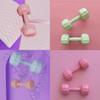 Stylish Pink And Green Dumbbells Set For Women Ideal For Home Fitness And Yoga