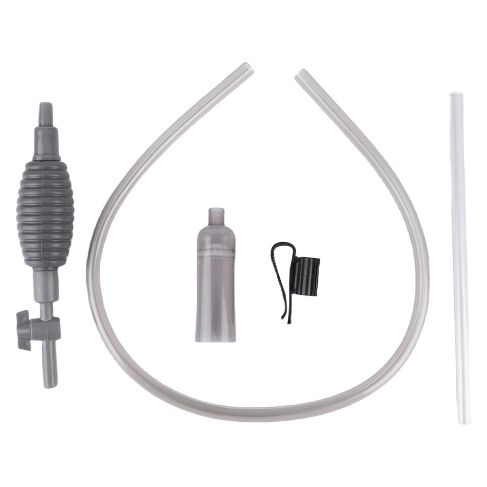 Aquarium Water Cleaner Adjustable Fish Tank Siphon Cleaner Reusable Aquarium Manual Water Changer for Cleaning Sand Stone Washer
