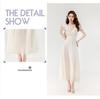 Elegant French Ruffle Dress - Slim-Fit Waist-Cinching Summer Style for Women