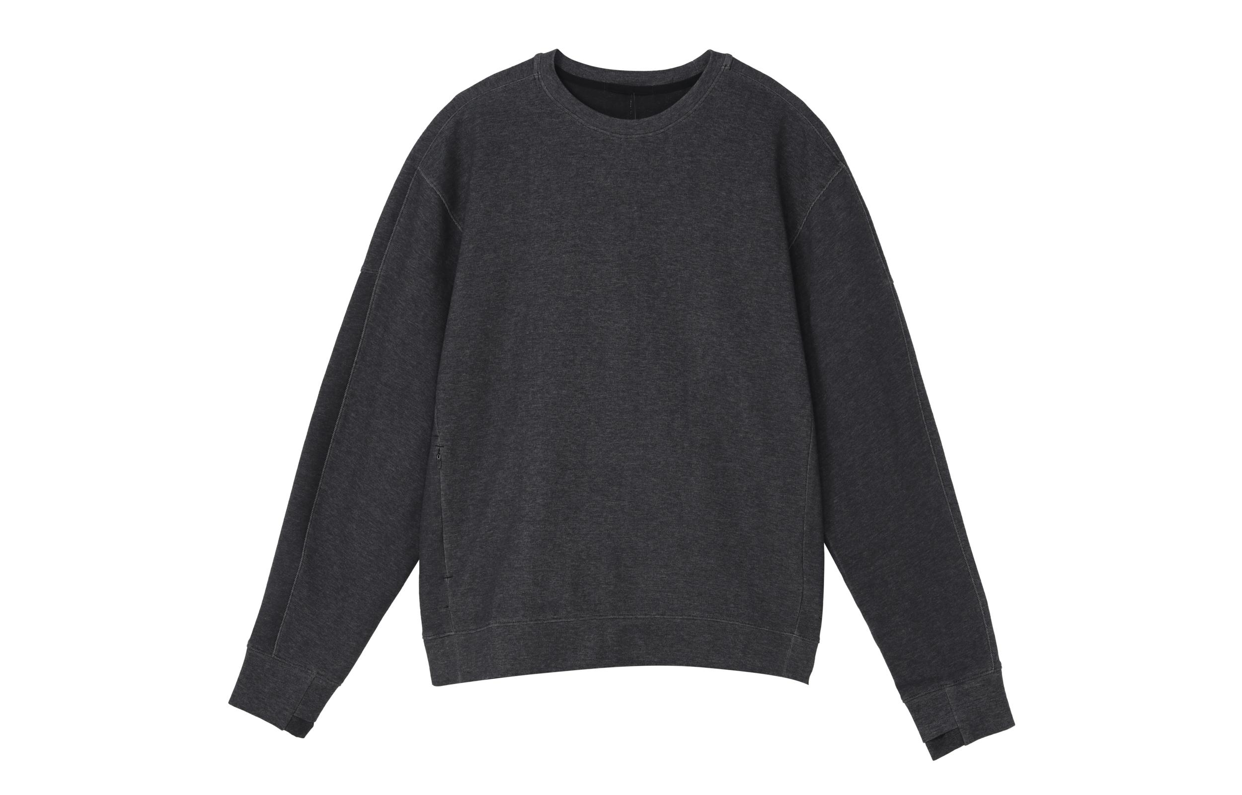 Nike Sweatshirts Men s Black Crew Neck Moderate Regular CU6246-010 S
