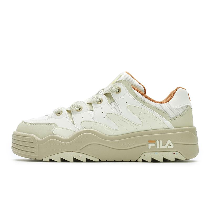 Fila Rosetta Modern Series Fashion Versatile Durable Low-Top Sneakers Women Sneakers White Yellow F12W431204FEH