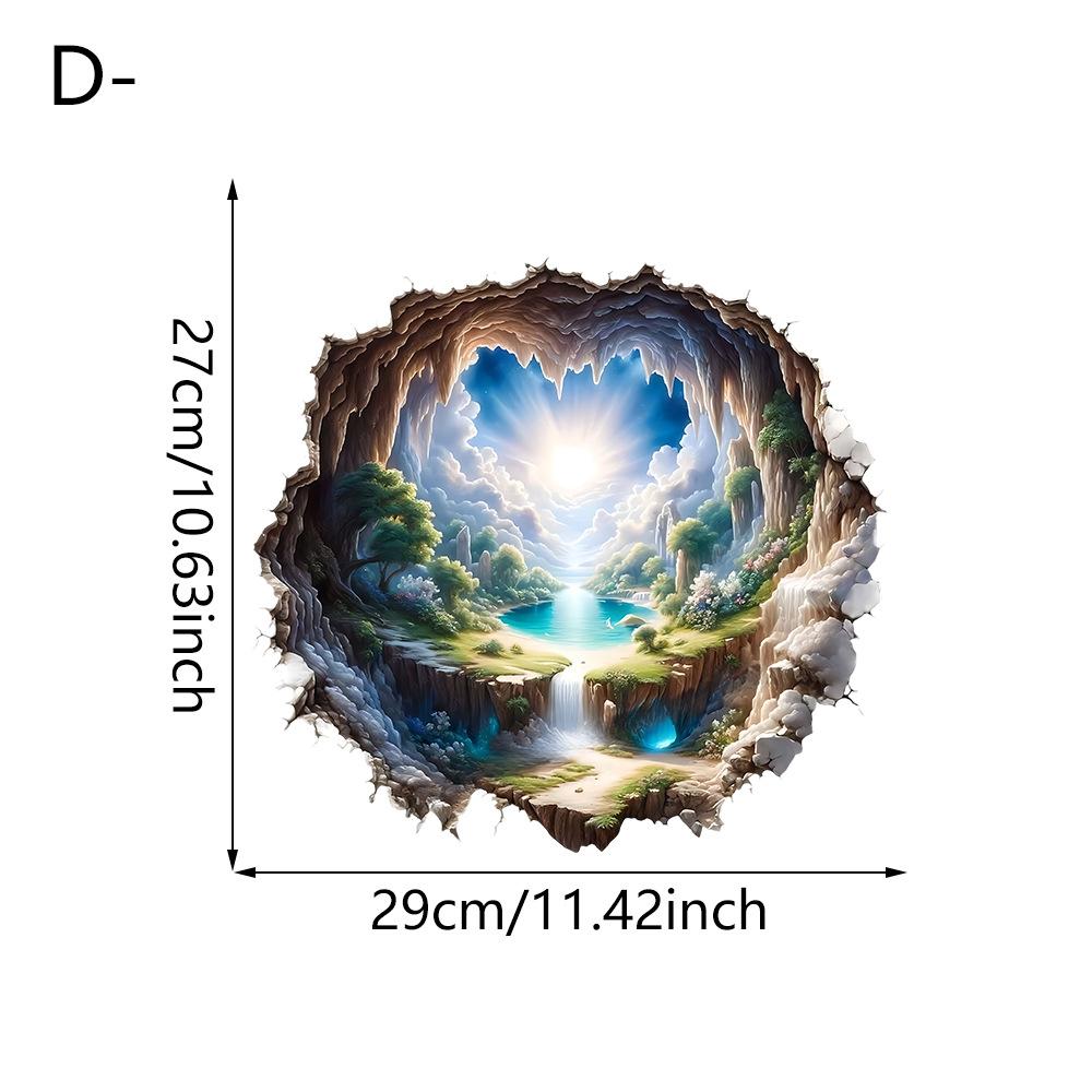 Living Room Porch Artistic Conception Landscape Bathroom Doors Windows Self-pasted Sticker