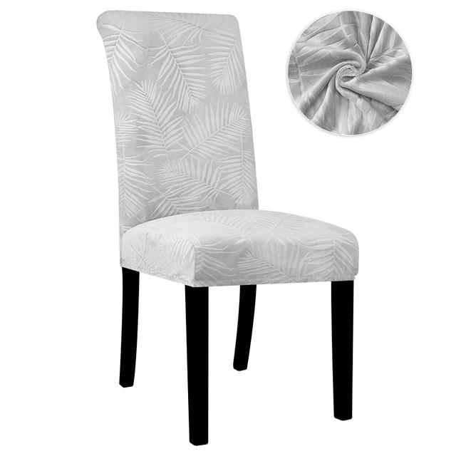 Новый бархатный жаккардовый чехол для стула спандекс чехол для обеденного стула эластичный чехол для сиденья для украшения дома в отеле ресторане 1 piece 2890₽