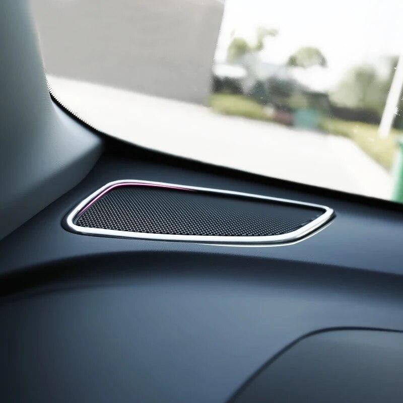 

Мой хороший автомобиль, Стайлинг автомобиля, передний прибор управления, звуковой сигнал, декоративная рамка для Chevrolet Equinox 2017-2018 stainless silver