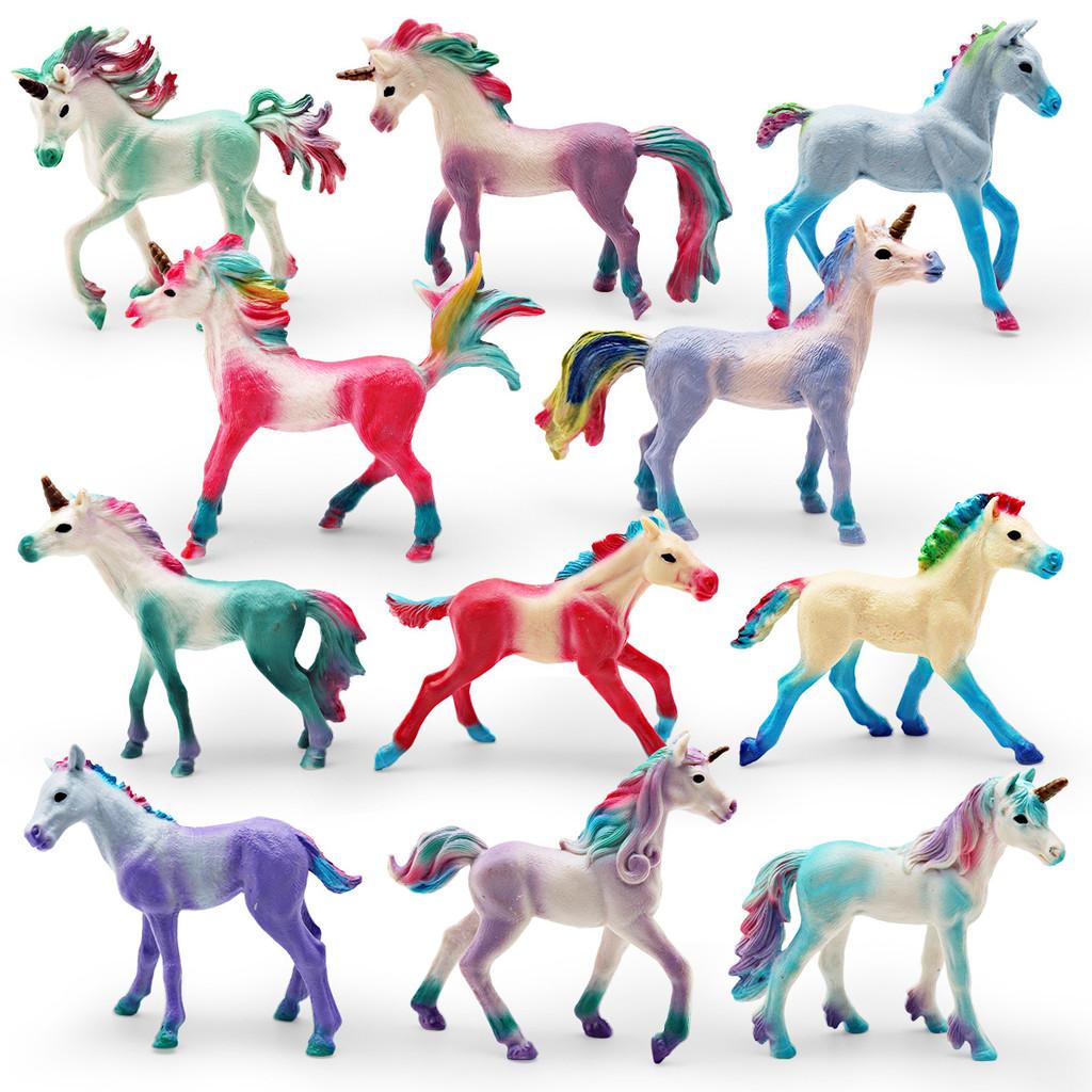 Unicorn Figurine Collectible Pvc Model For Kids Fantasy Animal Decor Play Toy