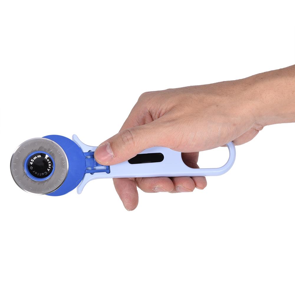 Roller Round Rotary Cutter Knife Cloth Tool Craft Tools Sewing Accessories Blue 45mm
