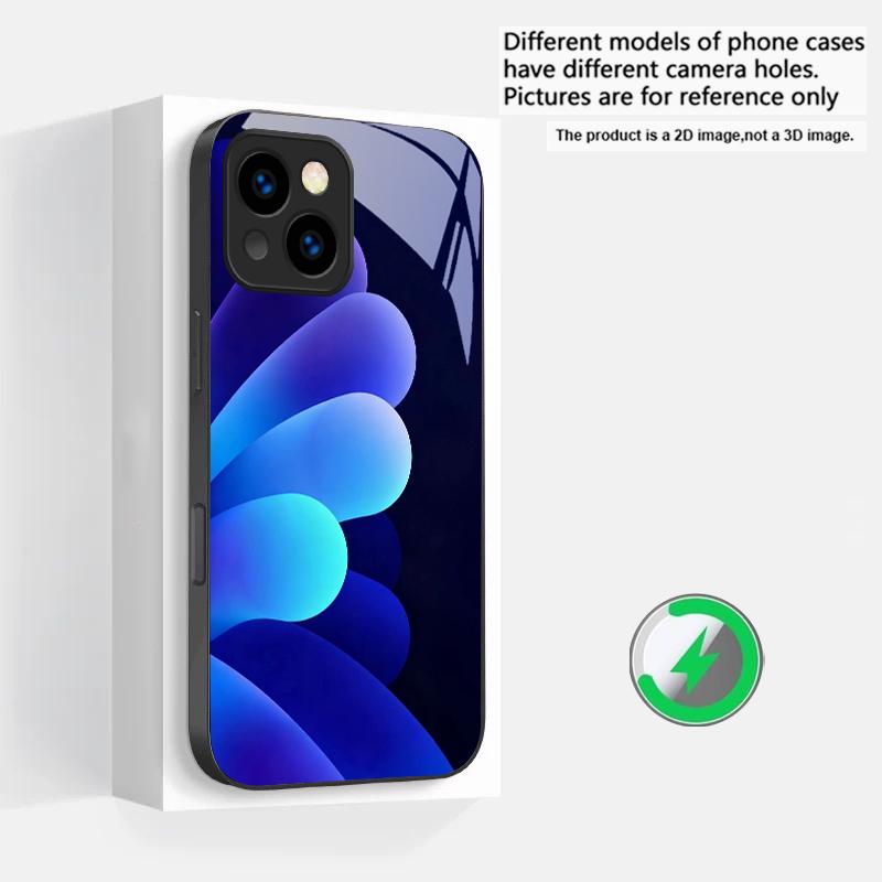 Small pebble flowers Suitable For iPhone 16E 17 Pro Max 15 Pro 14 13 Plus 12 mini 11 16 Air 17Pro magnetism Glass Phone Case