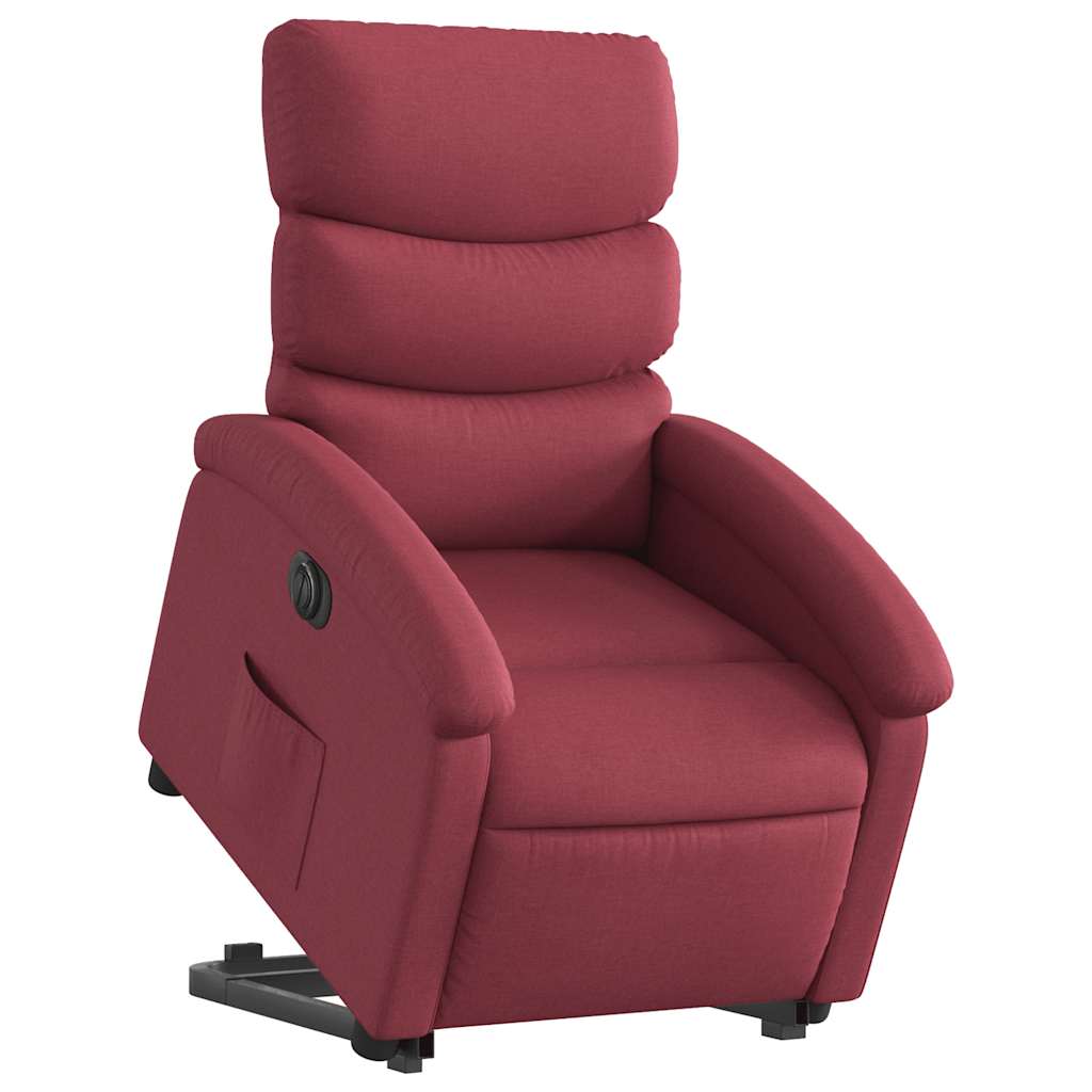 Vidaxl Lift Recliner Massage Chair, Electric, Reclining, Burgundy
