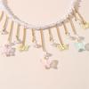 Stunning Butterfly Necklace Adjustable Length Necklace Alloy Material Neck Jewelry Perfect Gift for Fashion Forward Girl