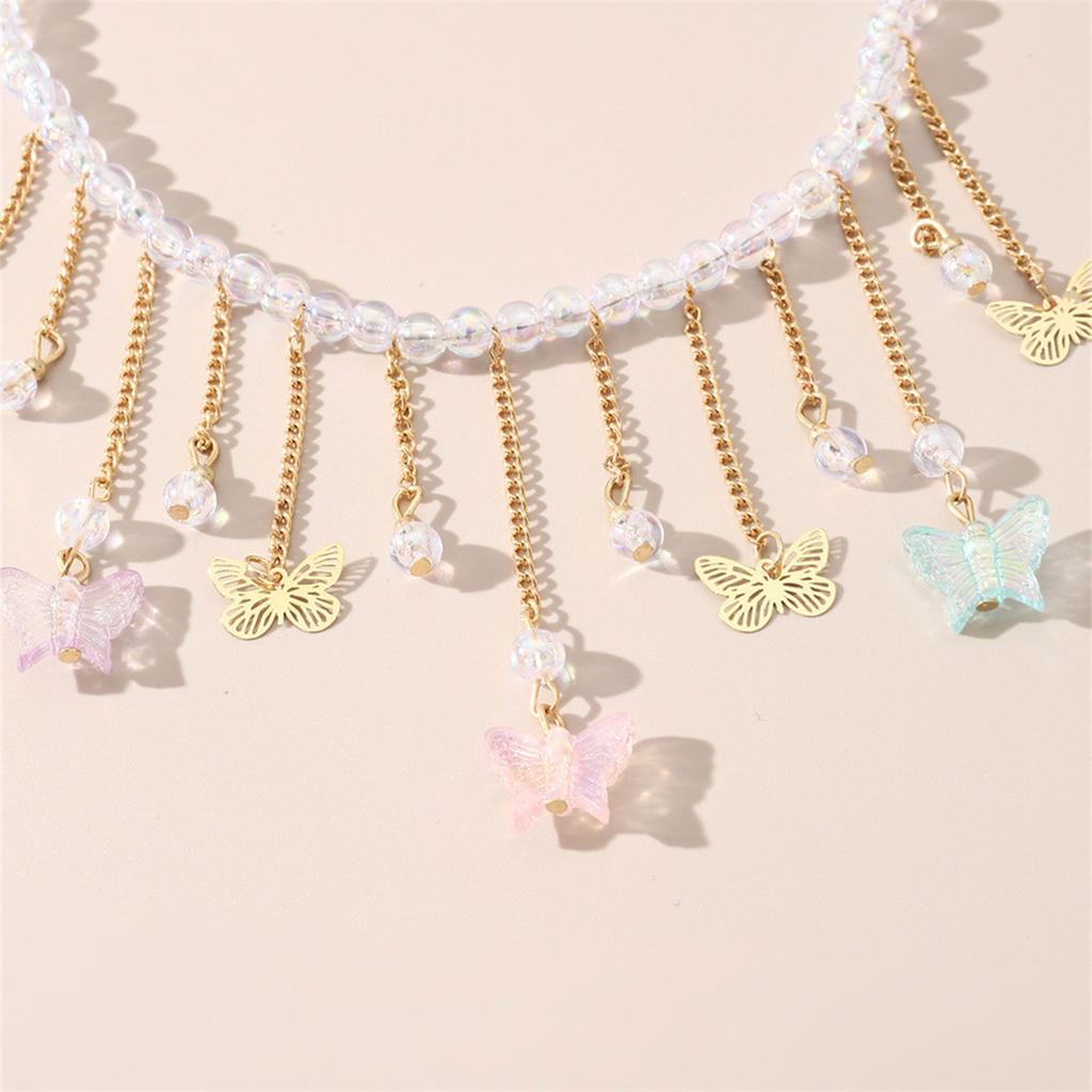 Stunning Butterfly Necklace Adjustable Length Necklace Alloy Material Neck Jewelry Perfect Gift for Fashion Forward Girl