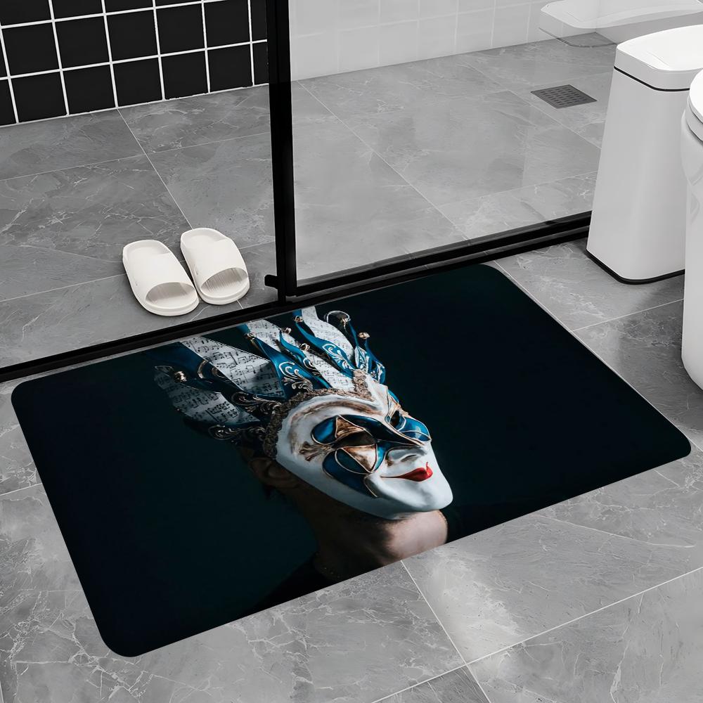 DJ Boris Brejcha Door Mat Washable Non-Slip Living Room Sofa Chairs Area Mat Kitchen Doormat Area Rug