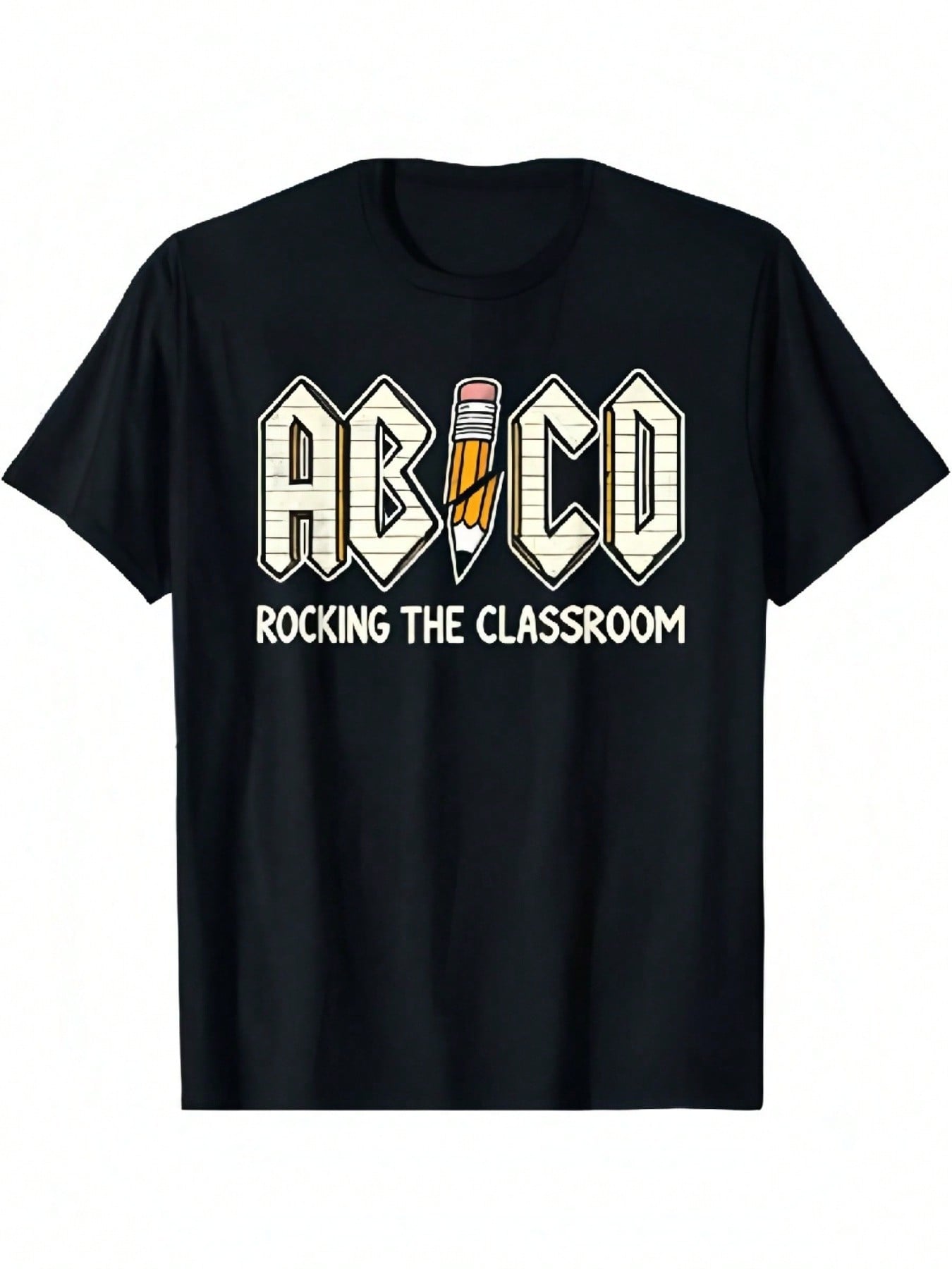 Abcd Teacher Novelty Funny Back To School Teacher T-Shirt_1tt S