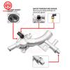 Aluminum Coolant Thermostat Housing Water Outlet & Inlet Hose For Chevrolet Cruze Sonic Trax Buick Encore 1.4L 25193922 55565334