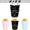 Custom Pink And White Bow Tableware Scene Decoration Popcorn Box Snack Chip Box Carton Candy Box
