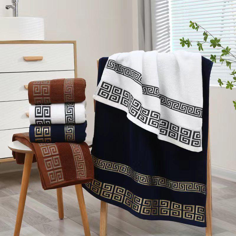 Shupeng Soft Cotton Embroidered Face Towel - Thick, Absorbent, and Non-Shedding for Men and Women
