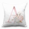 Nordische Kissenhülle Rosa Buchstaben Kissenhülle Auto Sofa Lendenkissen Sitzkissen