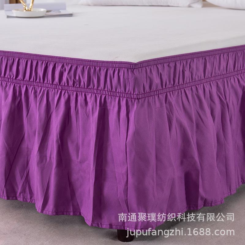 Solid Color Elastic Bed Skirt Suitable for Bedroom Decoration90cm/100cm/150cm/200cm The Bed