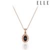 Ella Oval Onyx Necklace Elbrnn205