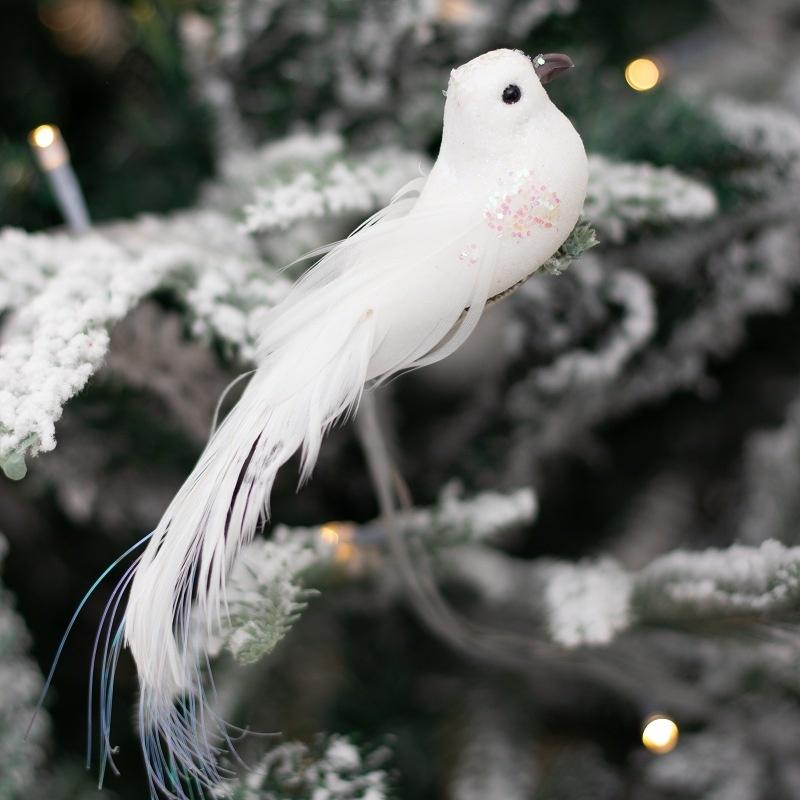 1Pcs Shiny Faux Birds Craft Foam Feather Miniature Birds for Home Garden Wedding Decorations