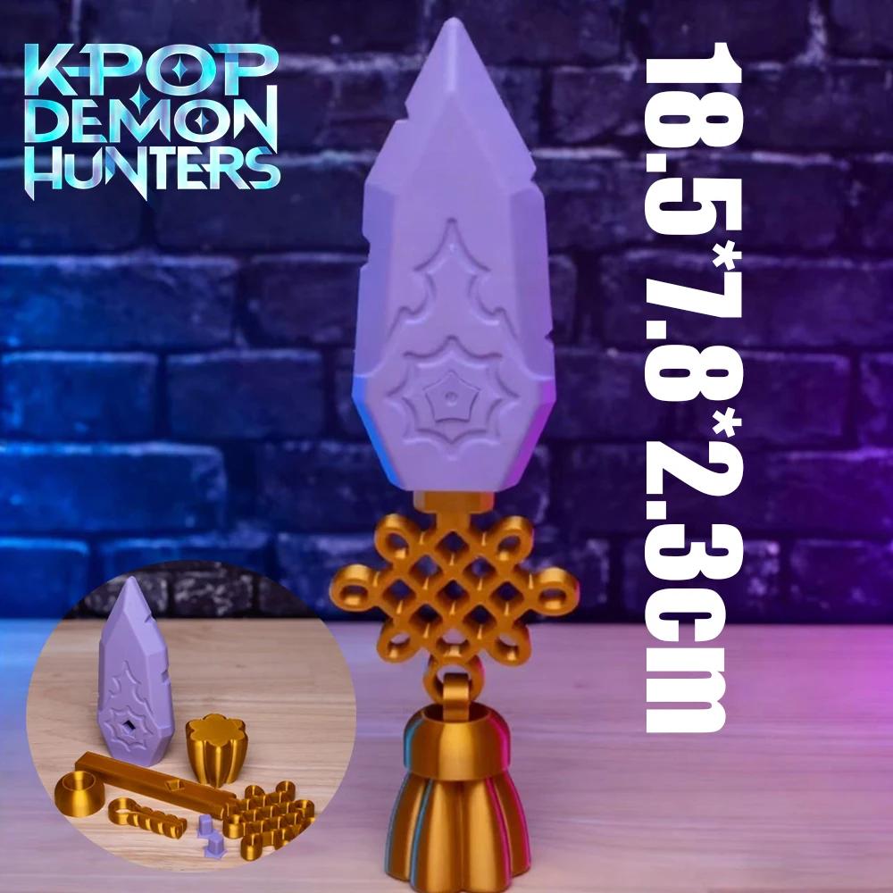 KPop-Demon Hunter Rumi Cosplay Miecz Kostium Filmowy Akcesoria Kawaii Długi Nóż Fioletowy Miecz Boże Narodzenie Rekwizyt do Odgrywania Ról Prezent