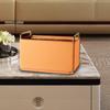 Desktop Storage Box Leather Pen Holder Remote Control Organize Boxes for Bedroom