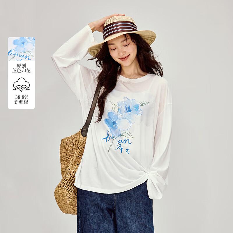 

INMAN Women s Printed Modal Cotton Long Sleeve T-shirt M
