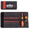 Jeu de tournevis et embouts - wiha - 41231 - 18 pièces - protection électrique jusqu'à 1000v - torx et phillips