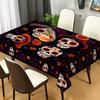 Mexican Sugar Skull Rectangle Table Cloth for Table Decor Kitchen Dining Waterproof Reusable Tablecloth for Tables Wedding Party