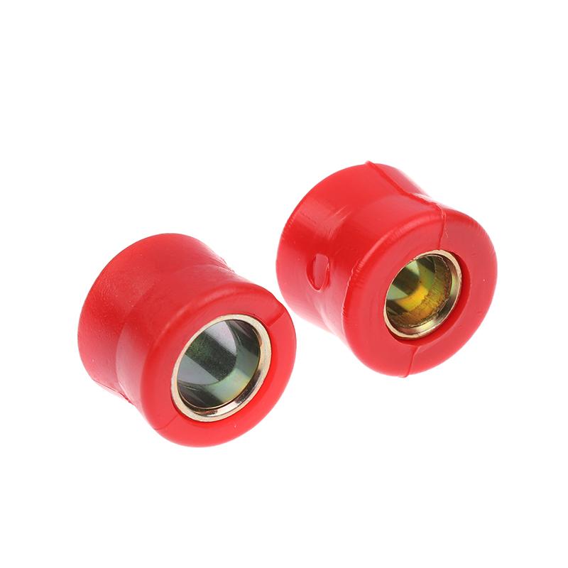 4Pcs 10/12Mm Motorcycle Front/Rear Shock Absorber Rubber Buffer Rubber Red Shock Absorber Bumper Block Sleeve Cushion Rubber