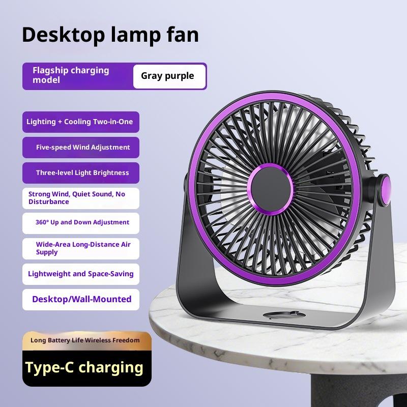 Wireless Portable Multifunctional Circulation Fan Silent Desktop Wall Ceiling Mount Air Cooler For Home Use