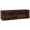 VidaXL Wall-mounted TV Cabinet Smoked Oak 100x30x30 Cm Engineered Wood 815096