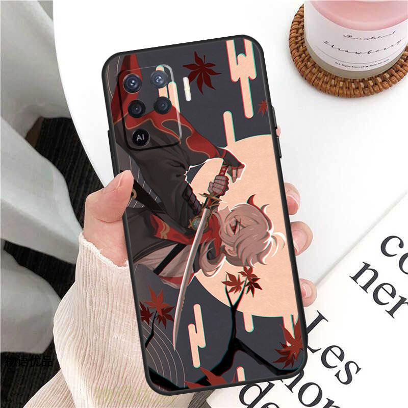 Genshin Impact Kaedehara Kazuha Hülle Für Oppo A18 A74 A57 A17 A77 A38 A58 A78 A98 A54 A94 A80 A60 A40 A96 A76 A16 A15 A5 Pro
