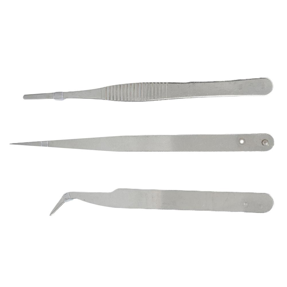Tweezers Clips Home Hospital Tools 3 Pcs Accessories
