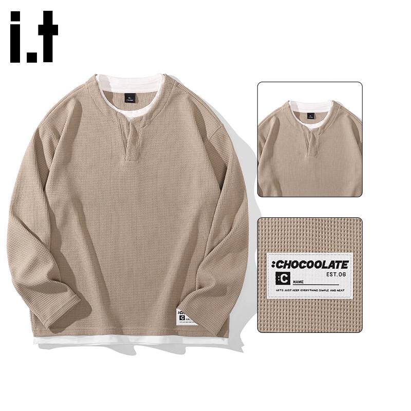:CHOCOOLATEit Men s Waffle Knit Pullover Sweatshirt M