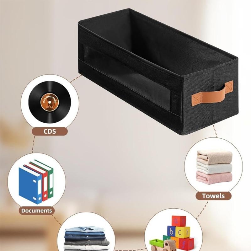 Style CDs Storage Box Featuring Transparents Window And Protective Sleeve Holder For Organization