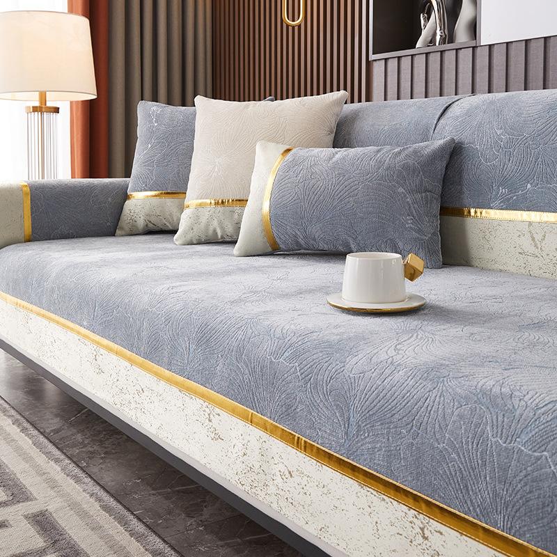 Sofa Cushion Modern Chenille Sand Towel Four Seasons Universal Pet Friendly Sofa Cushion Suitable for Living Room Office Decoration Sofa Cushion