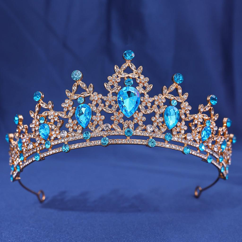 Fashion Crystal Rhinestone Tiaras And Crowns Diadems Headbands For Women Bride Wedding Hair Accessories Jewelry Band